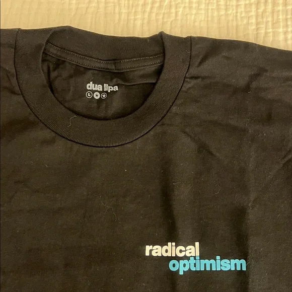 Official tour merch - radical optimism black dua lipa shirt - Picture 2 of 3
